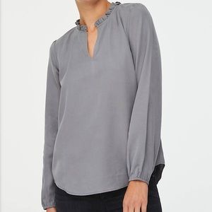 Loft Outlet Smocked Cuff Blouse, size XS